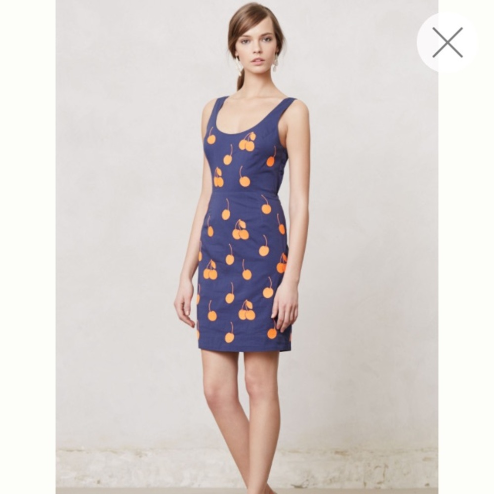 Anthropologie cherry dress by Leifnotes
